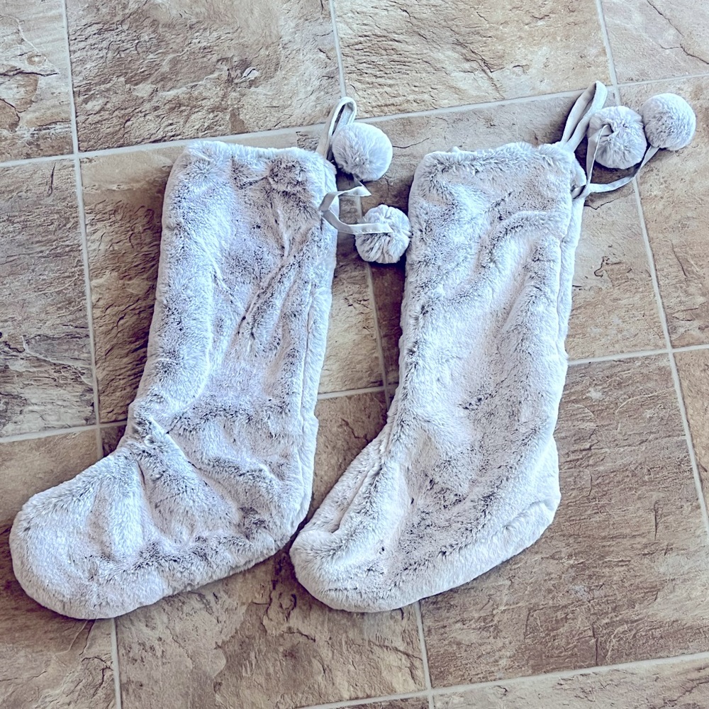 Fuzzy Christmas stockings